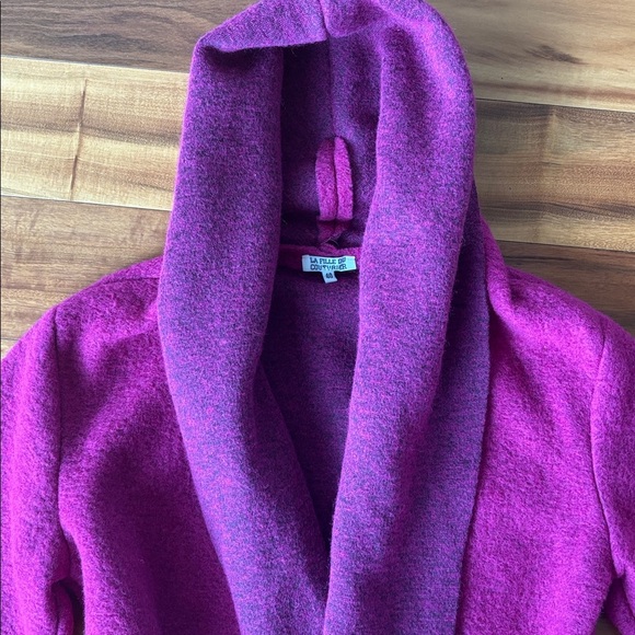 Wool blend belted jacket - Picture 3 of 8